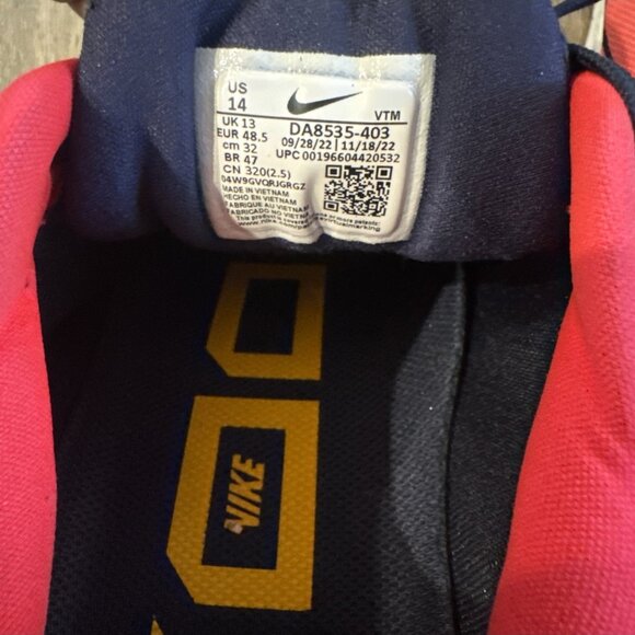 Nike Air Zoom Structure 24 Men Sz 14 Running Shoes Blue DA8535-403 Sport Shoes - Picture 5 of 6